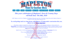 Desktop Screenshot of mapletontownandcountrydays.com