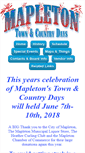 Mobile Screenshot of mapletontownandcountrydays.com