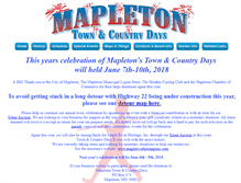 Tablet Screenshot of mapletontownandcountrydays.com